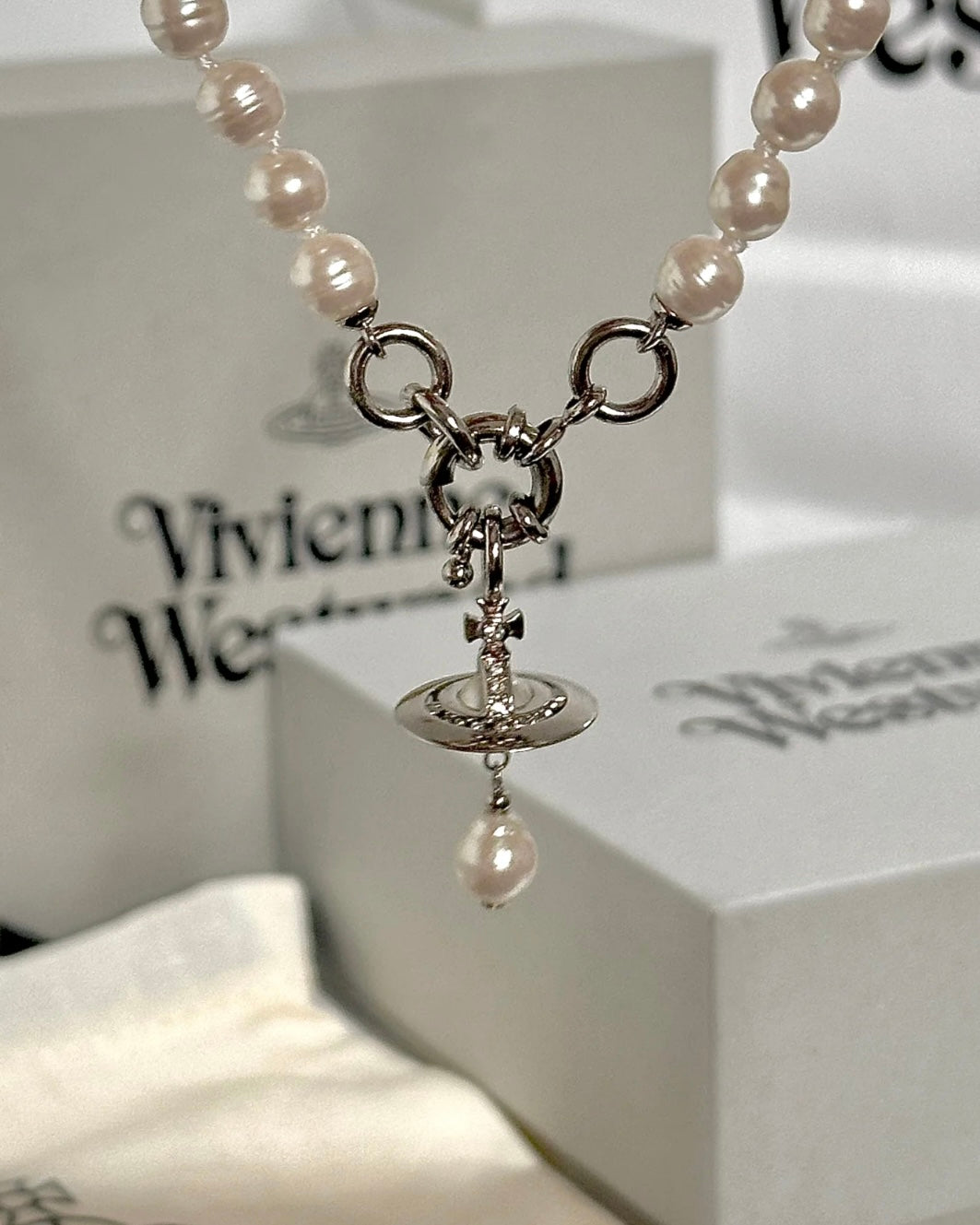 Vivienne Westwood Aleksa Pearl Choker 巴洛克水滴珍珠 [NANA同款 最新上架! 超級美! 超限量優惠現貨!]