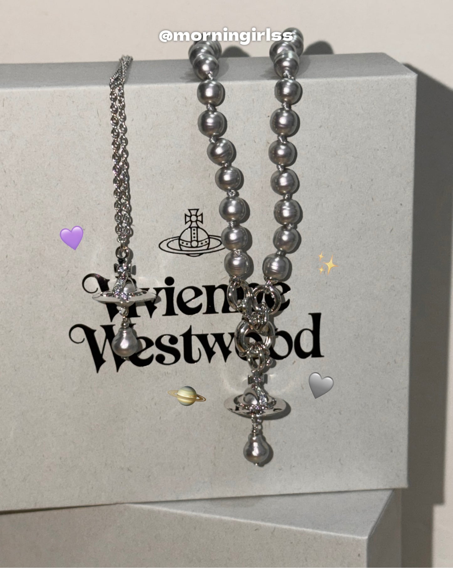 Vivienne Westwood 2026最新限定霧灰紫巴洛克水滴珍珠開賣💜［最新專櫃限定款優惠中］