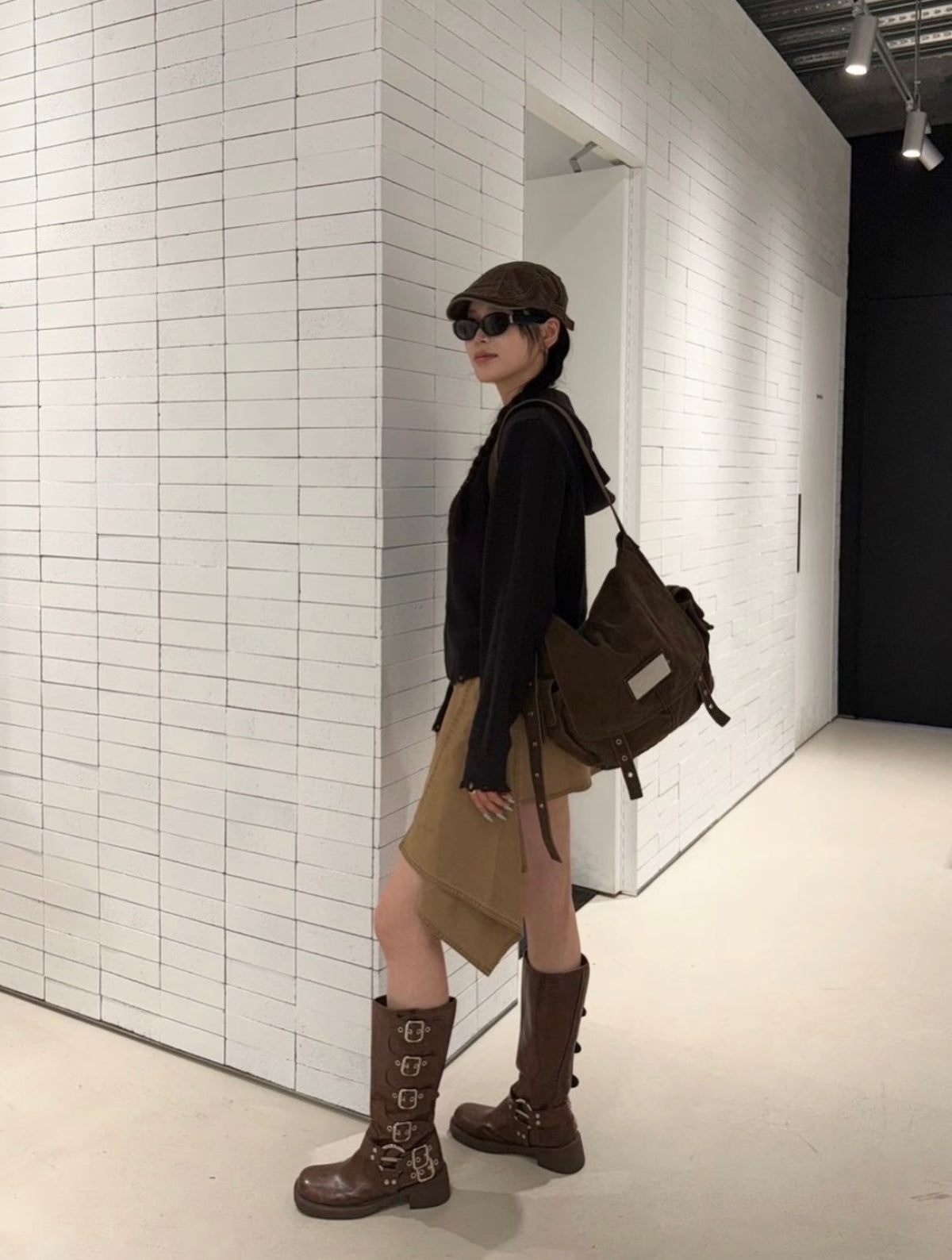 最新韓國選物🇰🇷Matin Kim Vintage Cotton Messenger Bag 復古斜孭帆布袋［工業隨性風必備！］