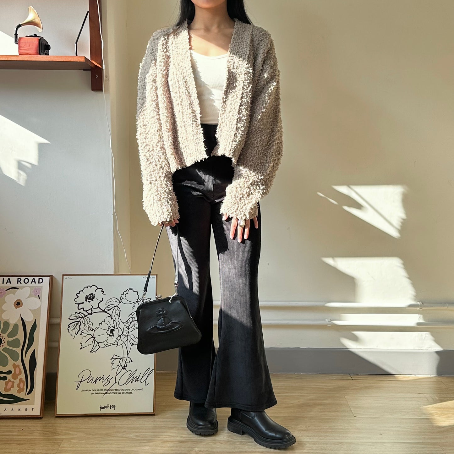 Corduroy Bell-Buttom Tight Pants  [門市搬遷清貨限時優惠$169!]