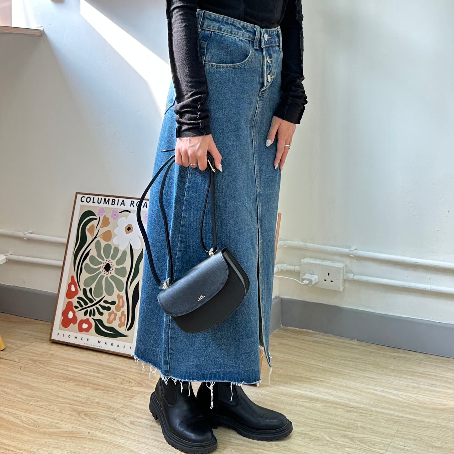 A.P.C. Geneve Bag 馬鞍包 [MINI] [黑色復古啡折扣中!]