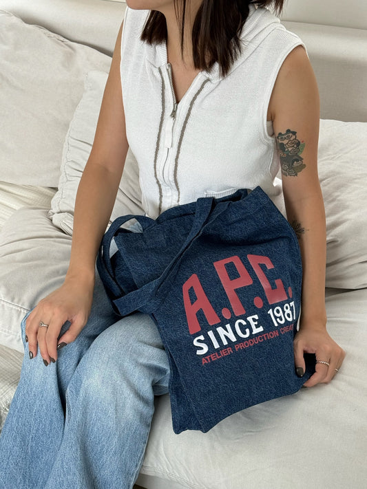 A.P.C. Denim Tote Bag Special Edition 1987［最新上架! 限量現貨優惠中!］