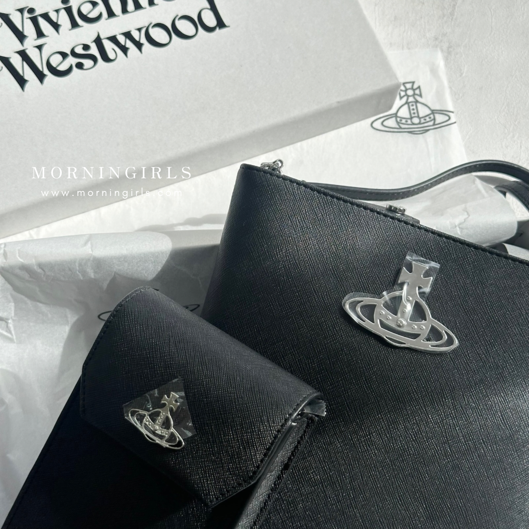 Vivienne Westwood Phone Bag 黑色十字紋