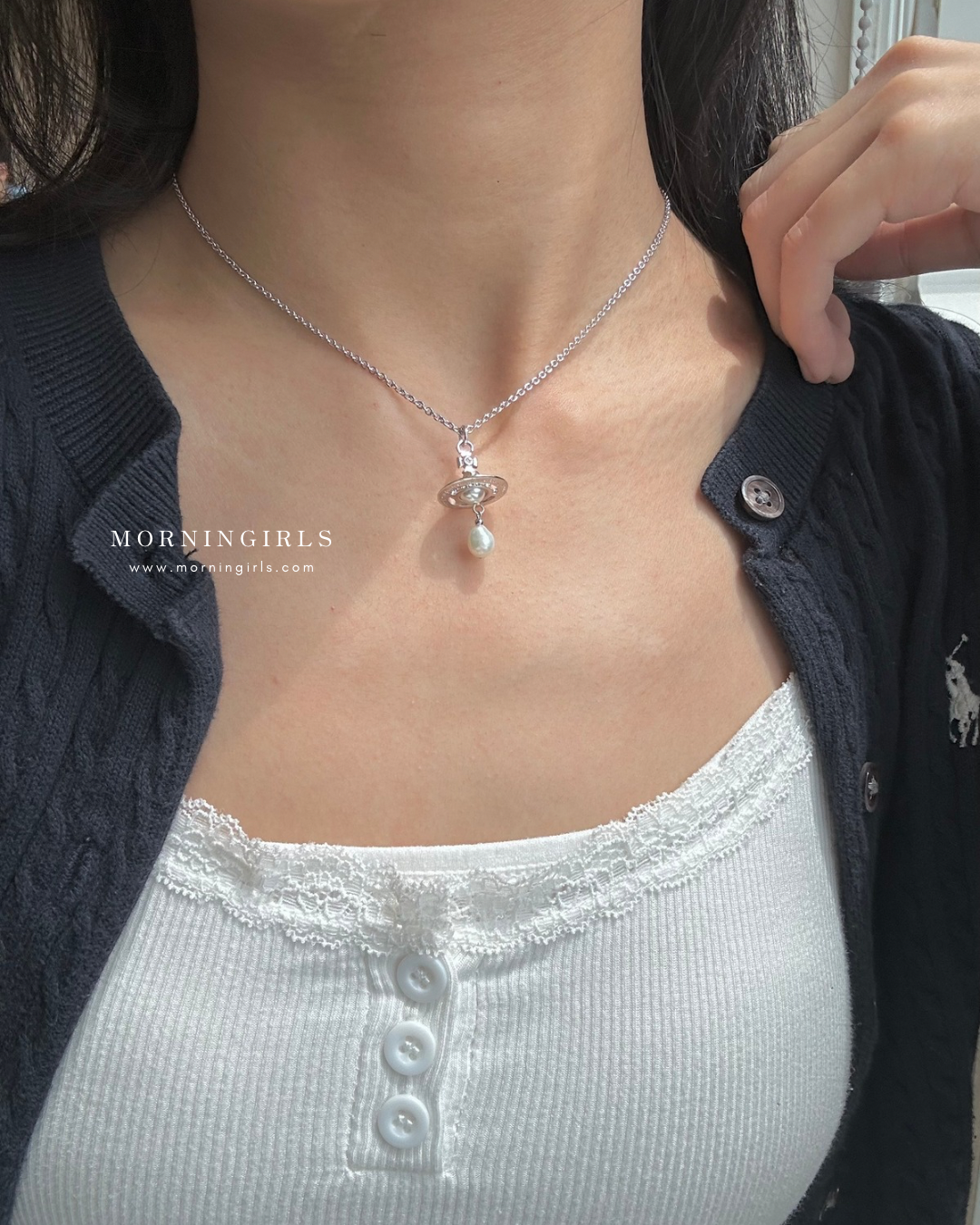 Vivienne Westwood Aleksa Necklace 巴洛克水滴珍珠 [Arin同款]
