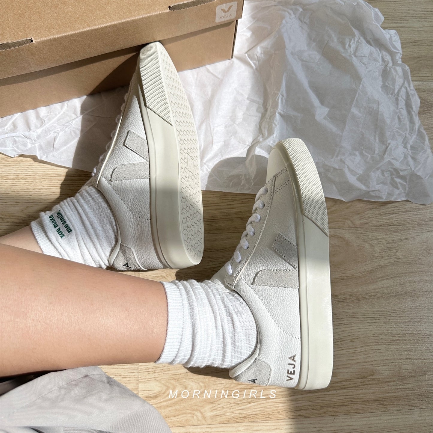 VEJA法國小白鞋 Campo 淺灰白［最熱賣!］