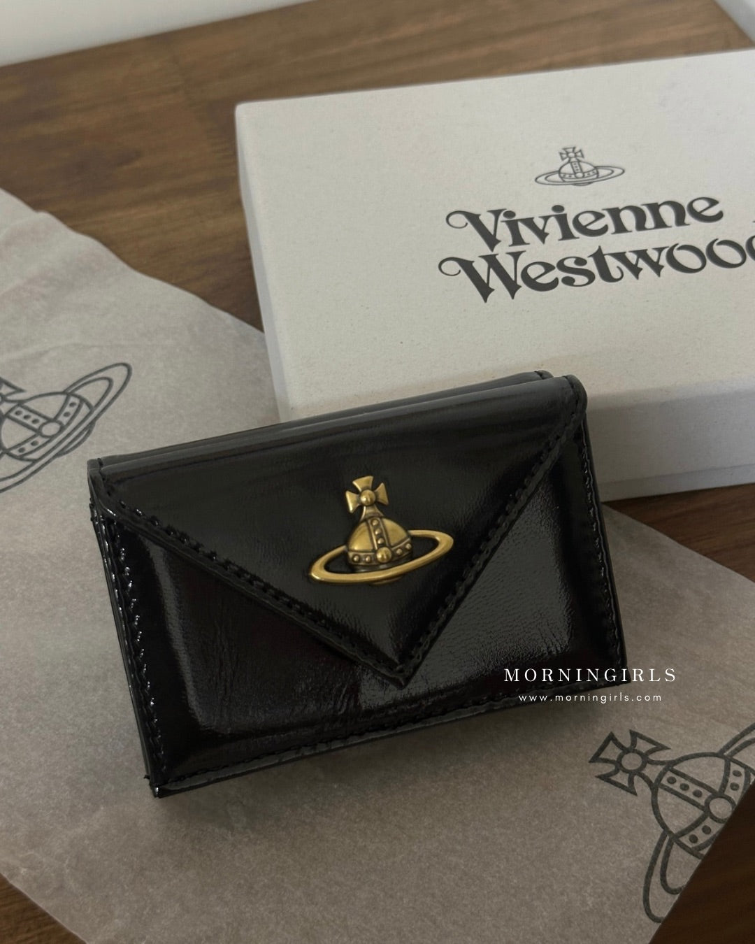 Vivienne Westwood Envelope Mini Wallet 掌心小銀包 [最新秋冬奶啡小牛皮 小尺寸銀包推介!]