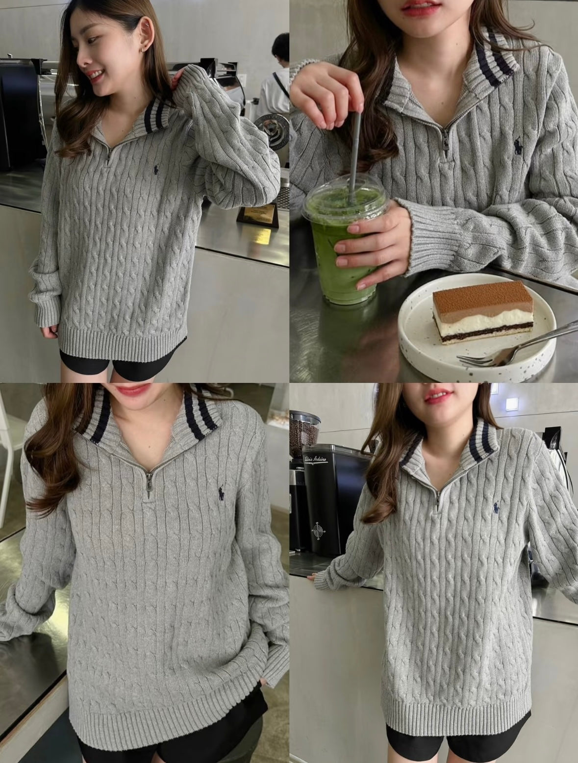 Polo Ralph Lauren 針織半拉鍊毛衣 [黑五優惠中 店主自留灰色超美]