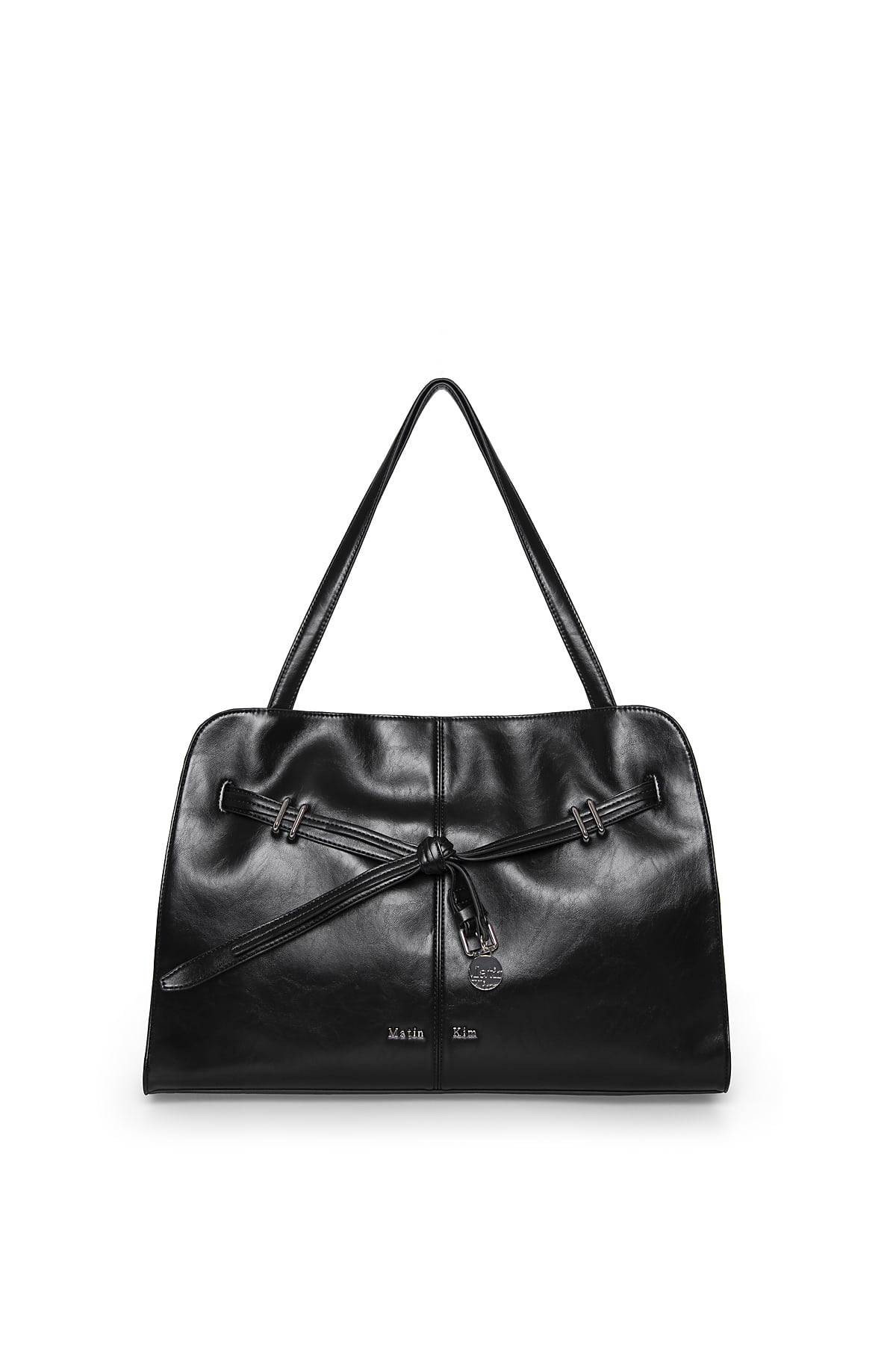 最新韓國選物🇰🇷 Matin Kim Drop Tail Mellow Big Shoulder Bag 垂墜綁繩大法棍袋［法式慵懶 俐落垂結！］
