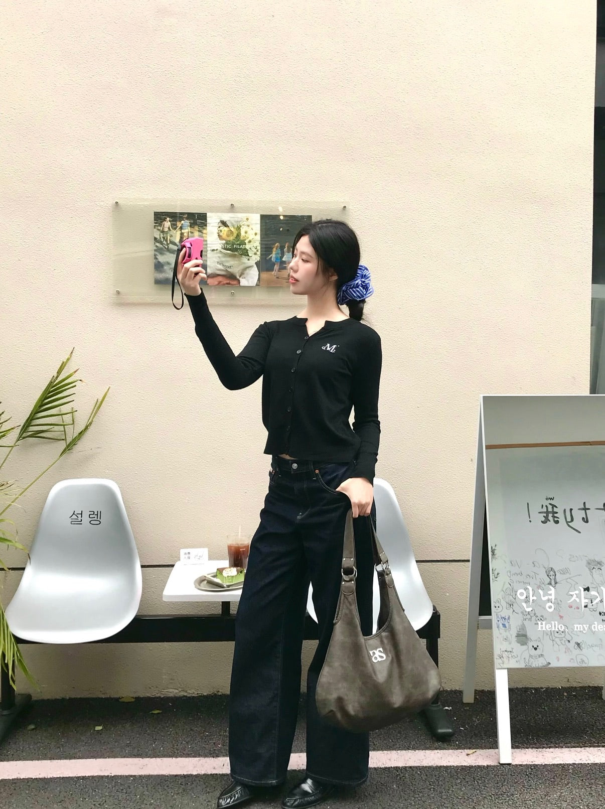 Ason Ricky Shoulder Bag 韓國選物🇰🇷半月形裂紋袋［慵懶鬆弛感滿滿 大容量! 斯文穿搭OK］