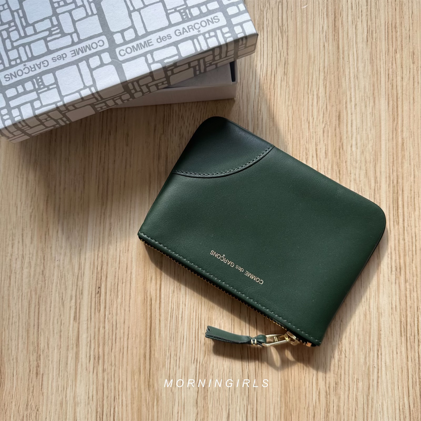 Comme Des Garçons Classic Zip Wallet Bottle Green［ON SALE!］