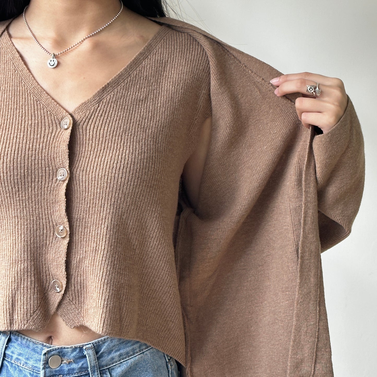 假兩件超軟熟開鈕上衣 3色入