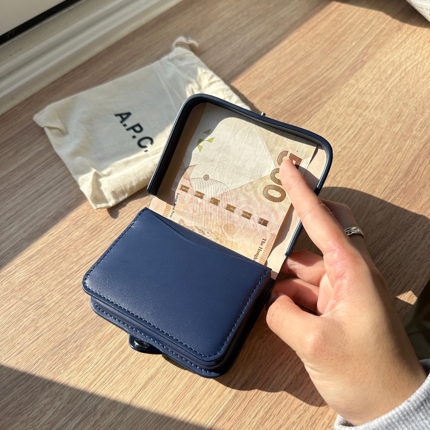 A.P.C. 2024 Seasonal Colour MIDNIGHT BLUE 馬鞍包