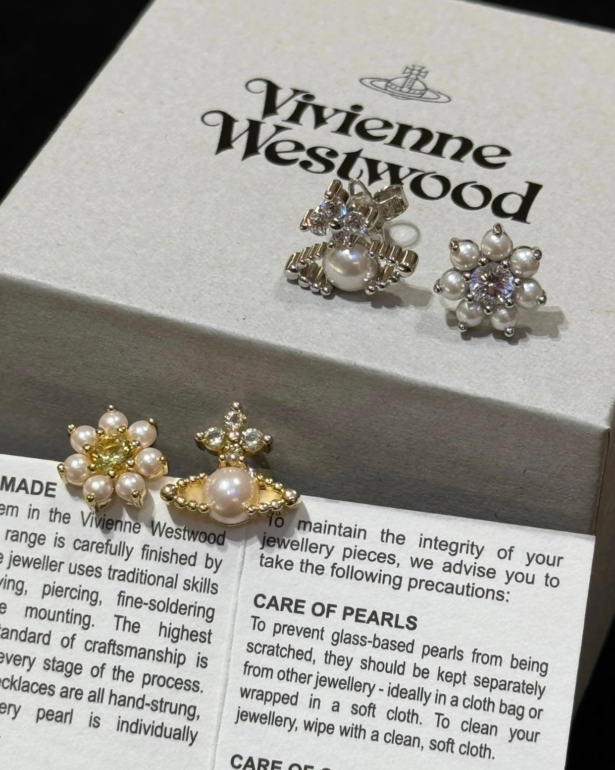 Vivienne Westwood Agnes Earrings [SS25最新小珍珠鴛鴦耳環!]