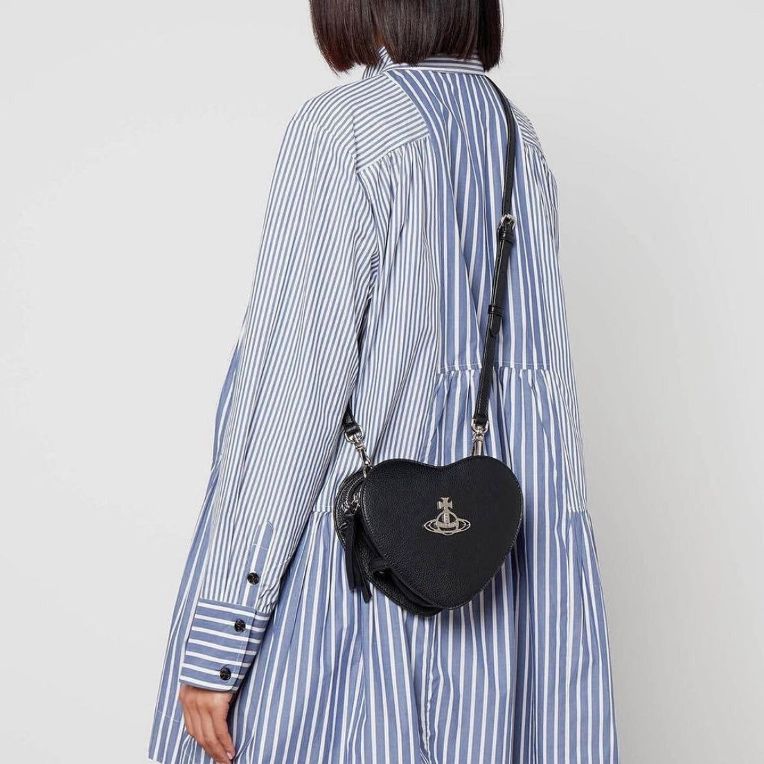 Vivienne Westwood Louise Vegan Leather Crossbody Bag 雙層心心袋