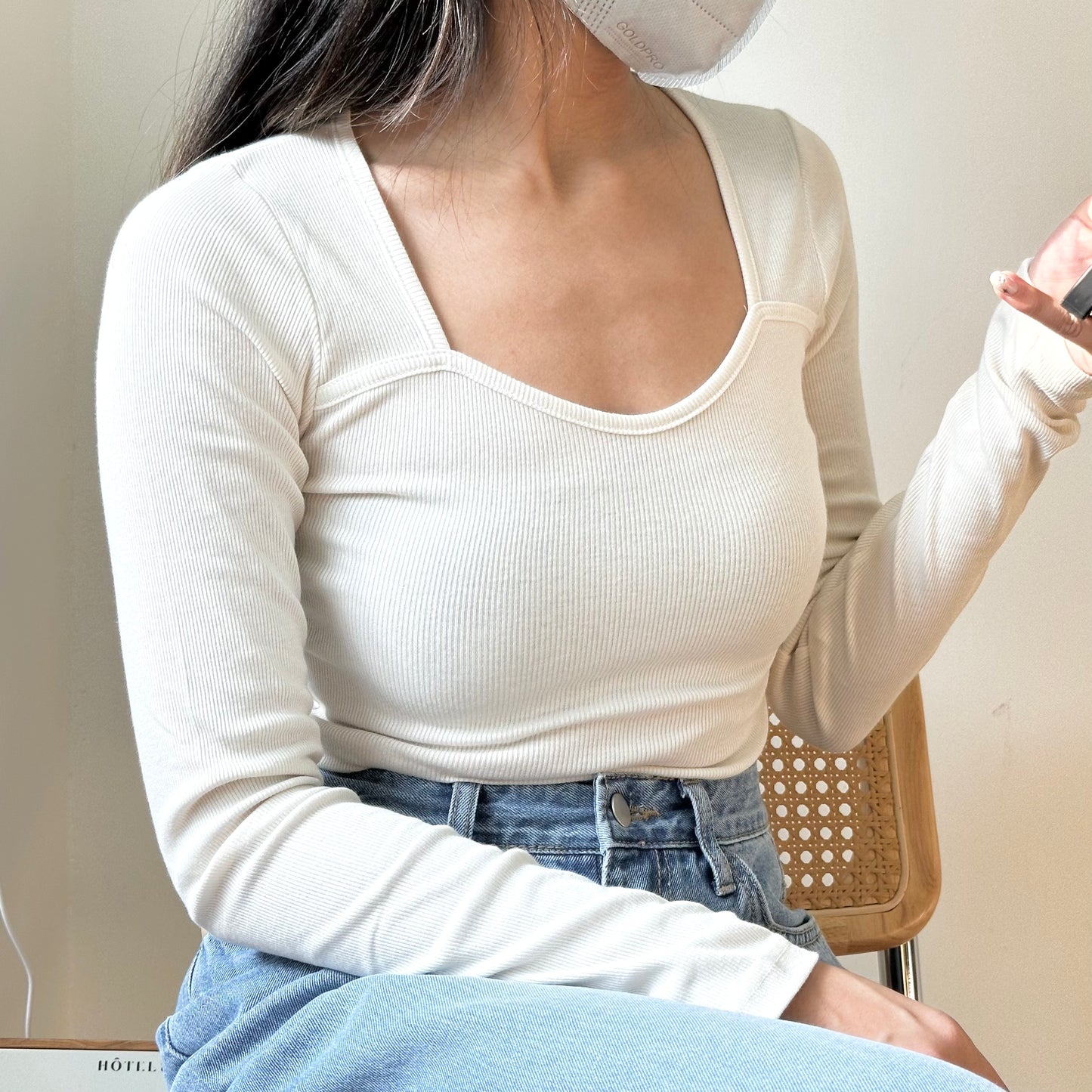 大U彈性直紋Top [門市搬遷清貨限時優惠$99!]