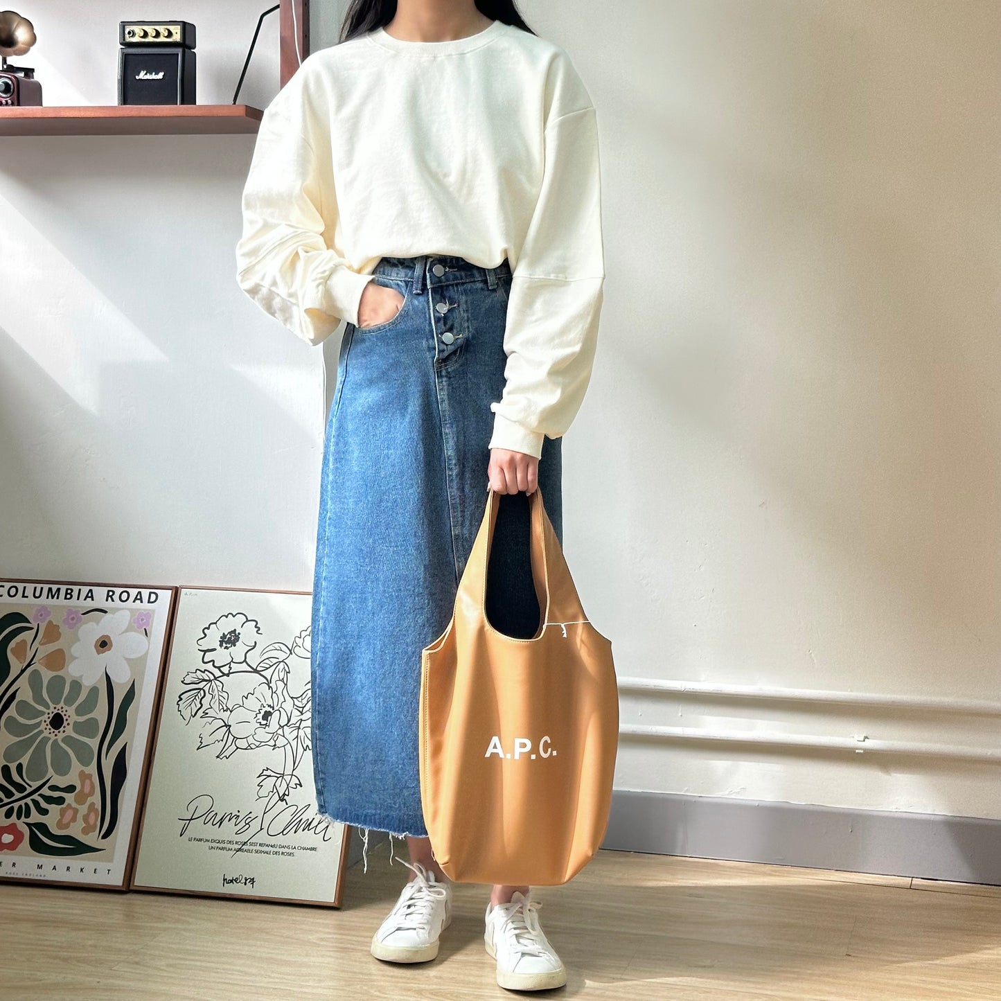 A-cut Denim Soso Split Straight Skirt [門市搬遷清貨限時優惠$169!]