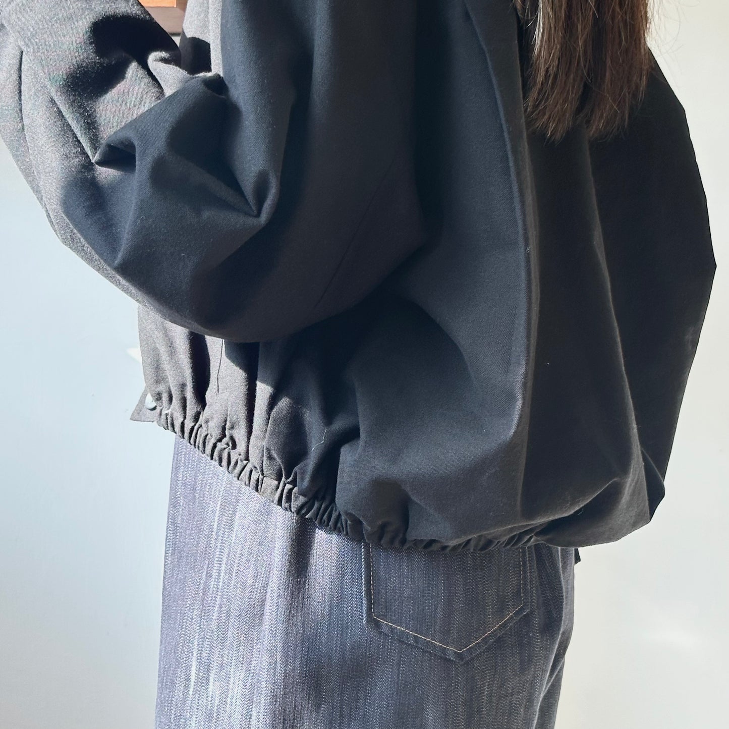 棉麻束腰短外套 [門市搬遷清貨限時優惠$249!]