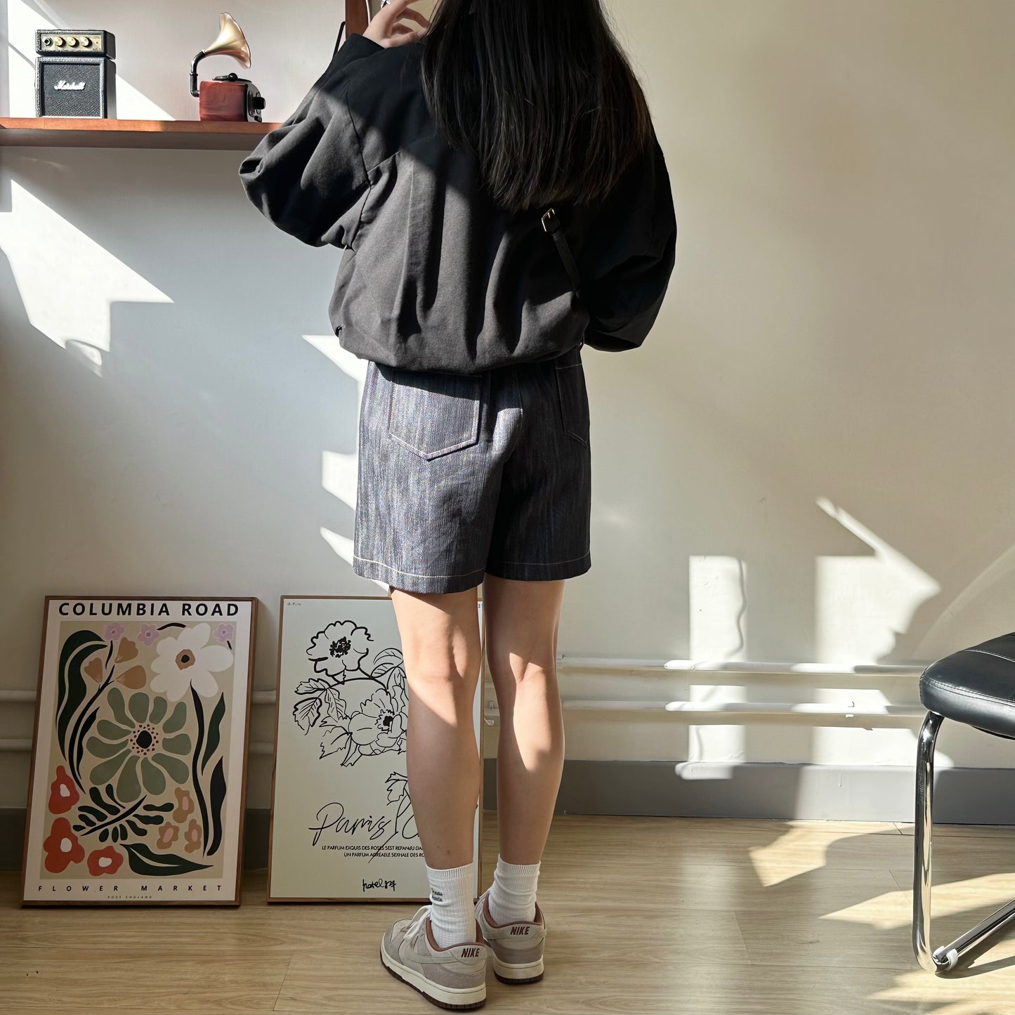 棉麻束腰短外套 [門市搬遷清貨限時優惠$249!]