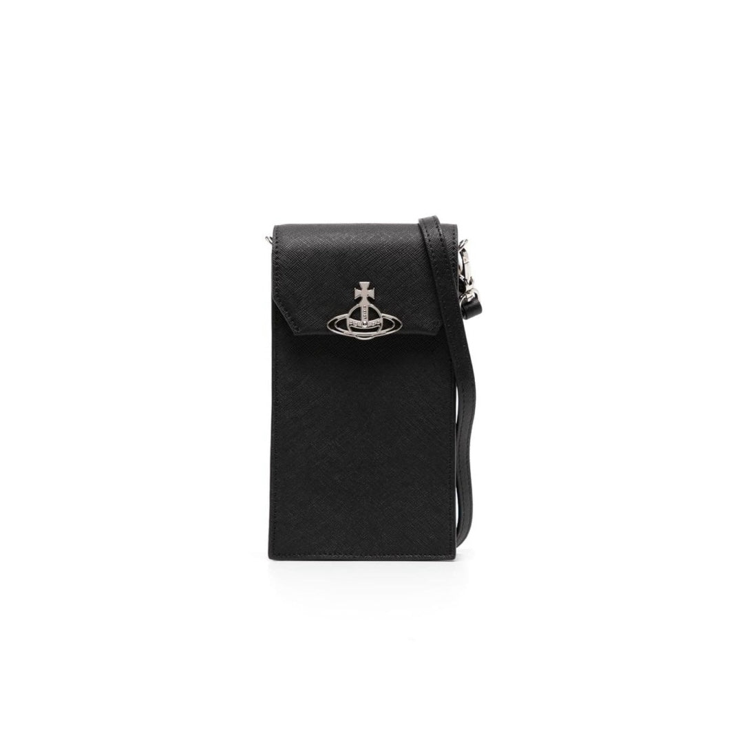 Vivienne Westwood Phone Bag 黑色十字紋