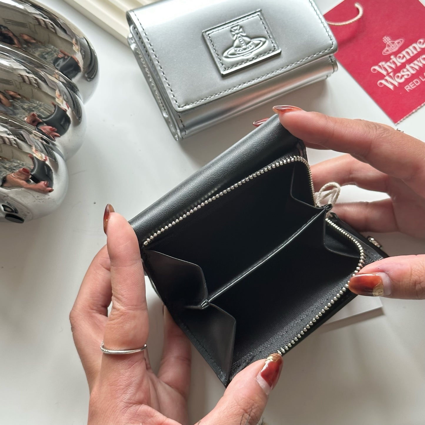 Vivienne Westwood RED LABEL 霧面壓紋小銀包 [日本限定已停產兼絕版!]