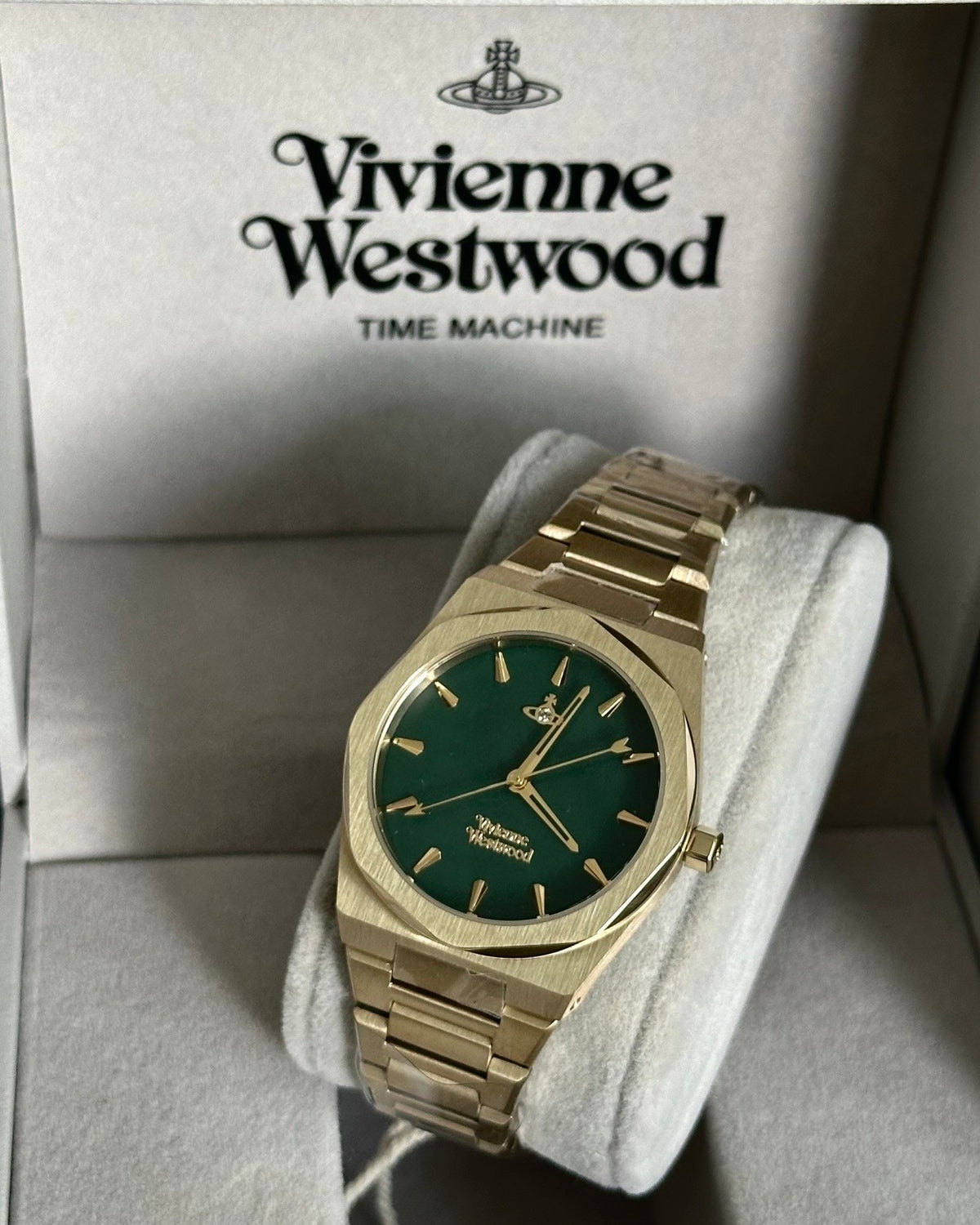 Vivienne Westwood Limehouse 復古綠八角型手錶