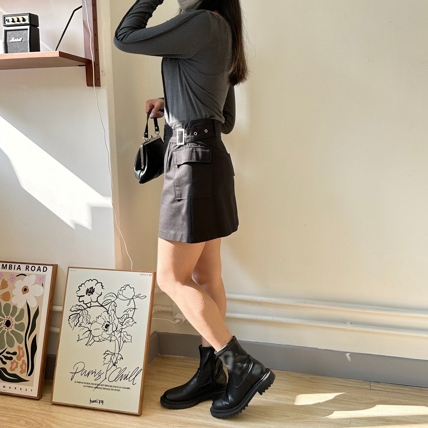 Belted Cargo Skirt [門市搬遷清貨限時優惠$129!]