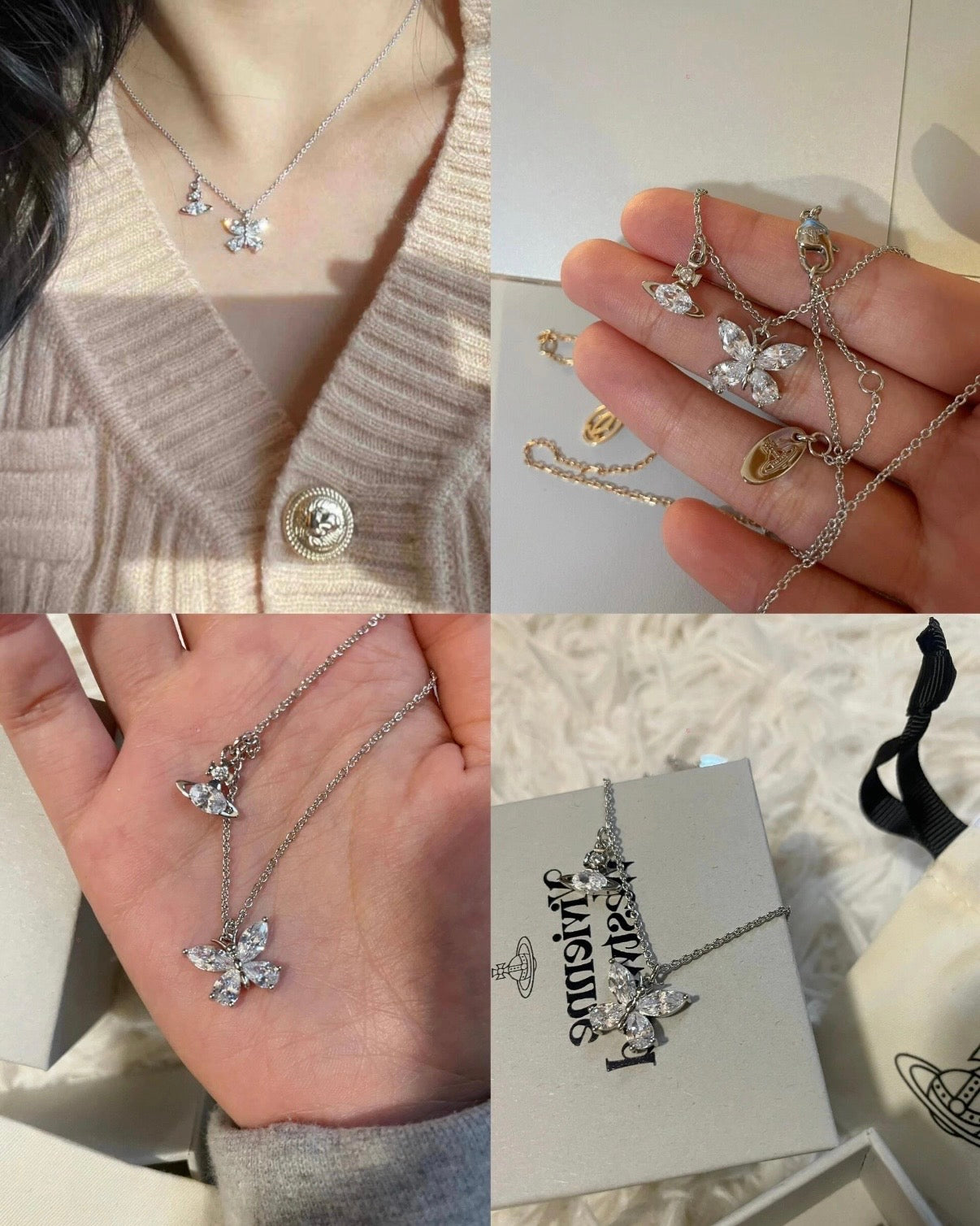 Vivienne Westwood Elianne Necklace 限定蝴蝶星球項鍊 [加價前最後一次優惠 限定爆單款]