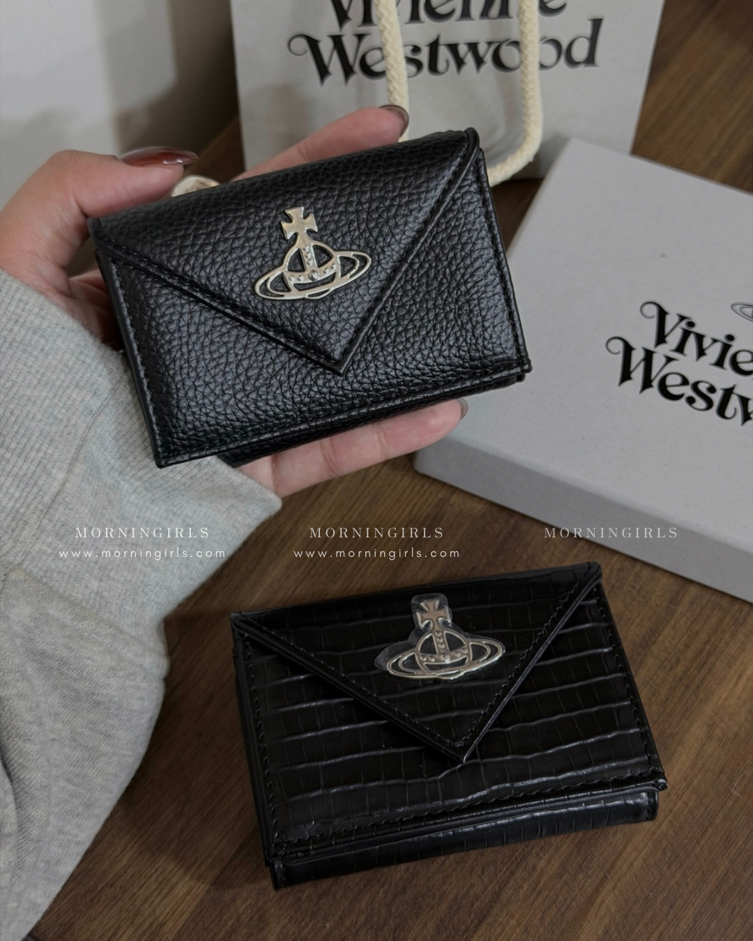 Vivienne Westwood Envelope Mini Wallet 掌心小銀包 [最新銀色荔枝紋新品優惠中 小尺寸銀包推介!]