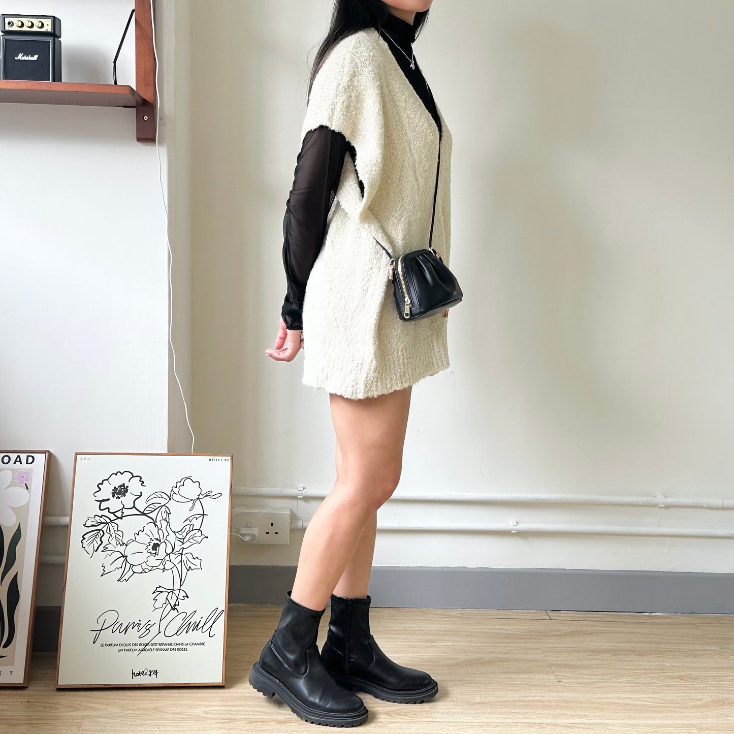 軟綿綿粒粒OVERSIZE VEST [BELOW 160可當OPS!!]