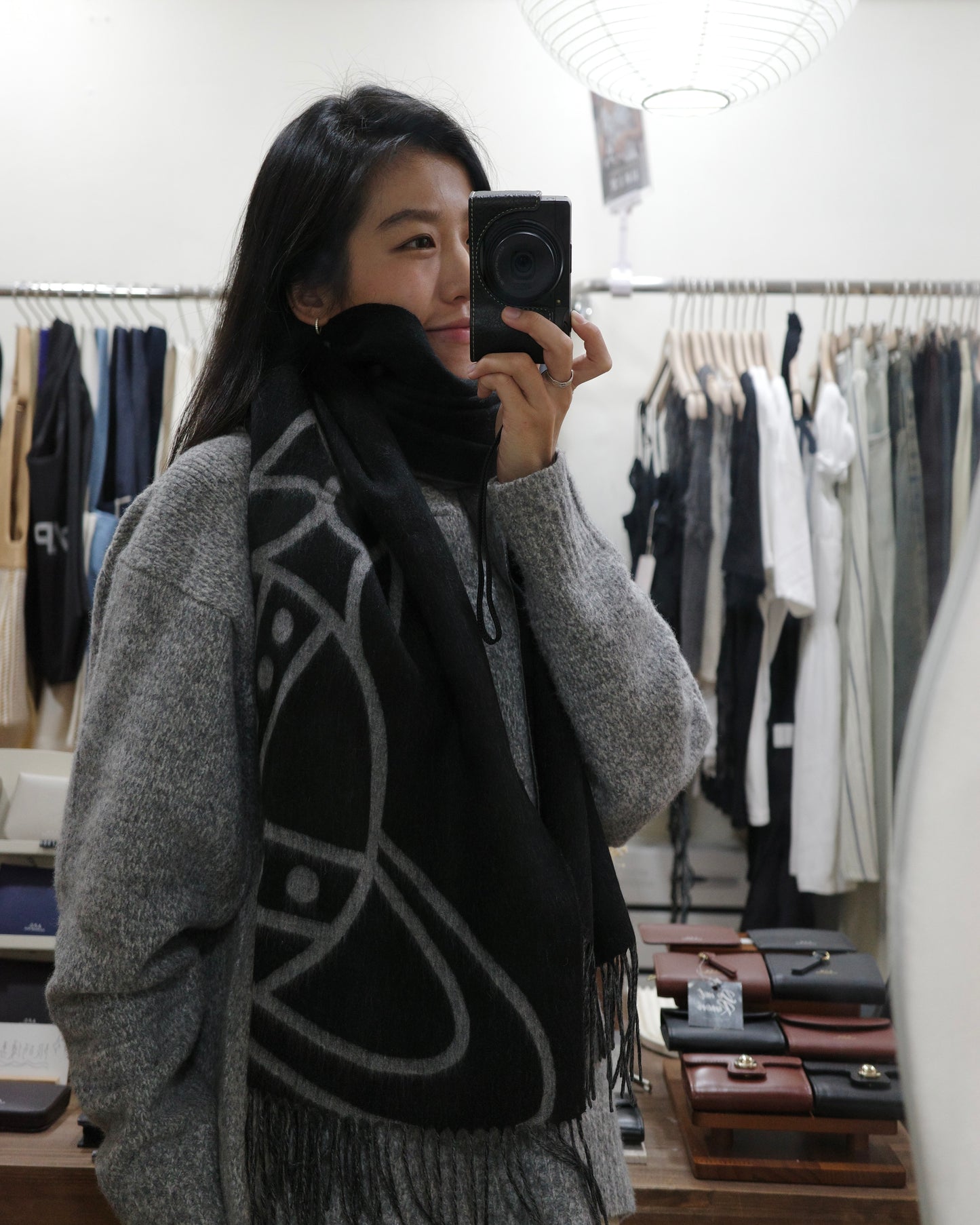 Vivienne Westwood Reversible ORB Logo Scarf 大尺寸雙面頸巾 (100%羊毛) [日本限定! 已停產最後現貨]