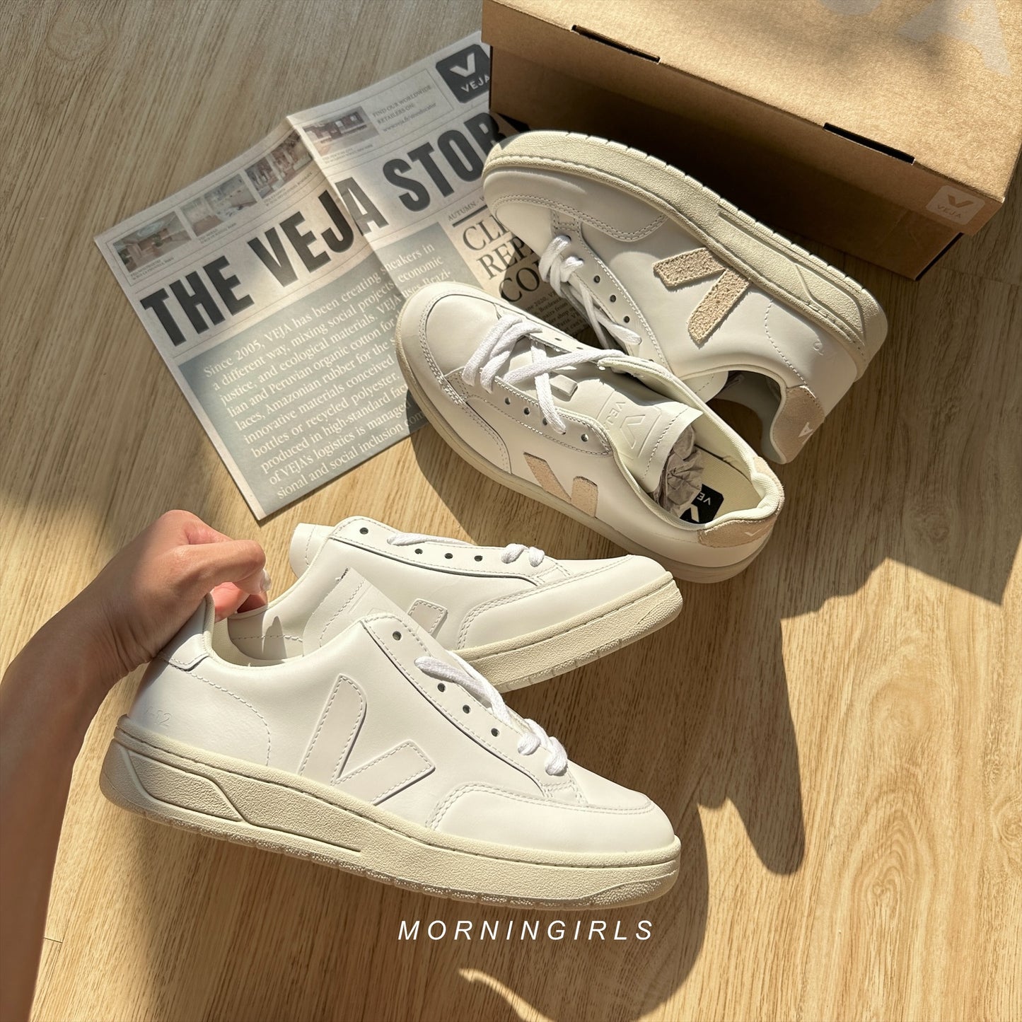 VEJA法國小白鞋 V12 全白［SIZE 36現貨限時優惠中!］