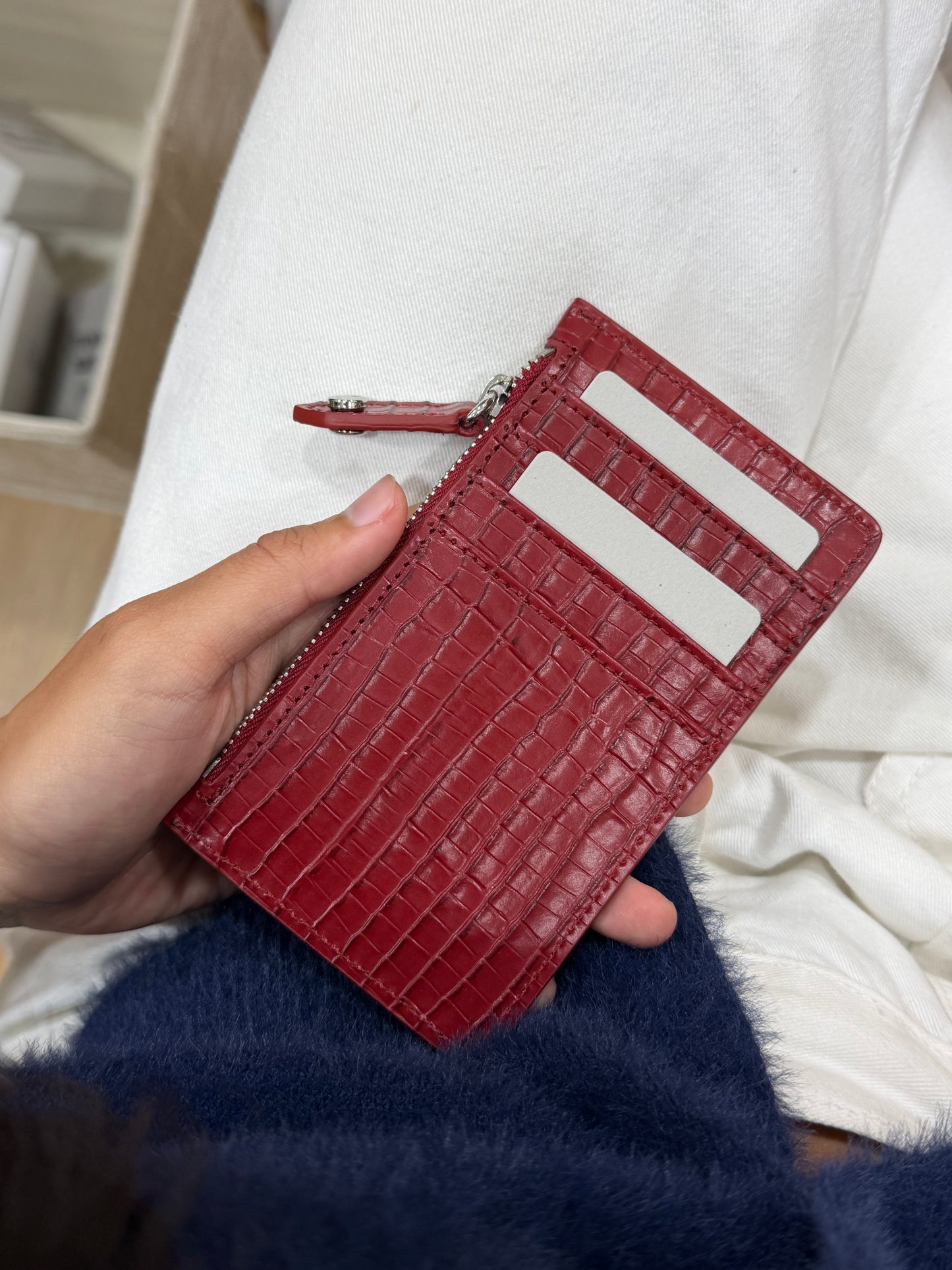 Vivienne Westwood Slim Long Cardholder 細格鱷魚皮  [SS25最新上架]