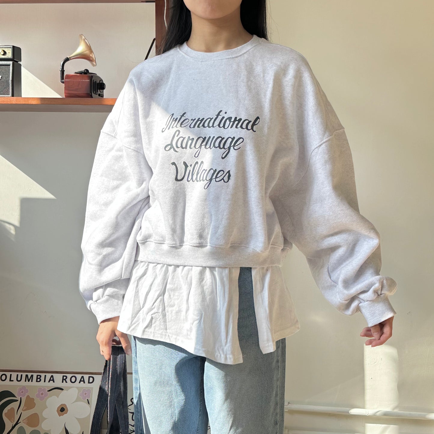 假兩件寬鬆衛衣 [門市搬遷清貨限時優惠$149!]