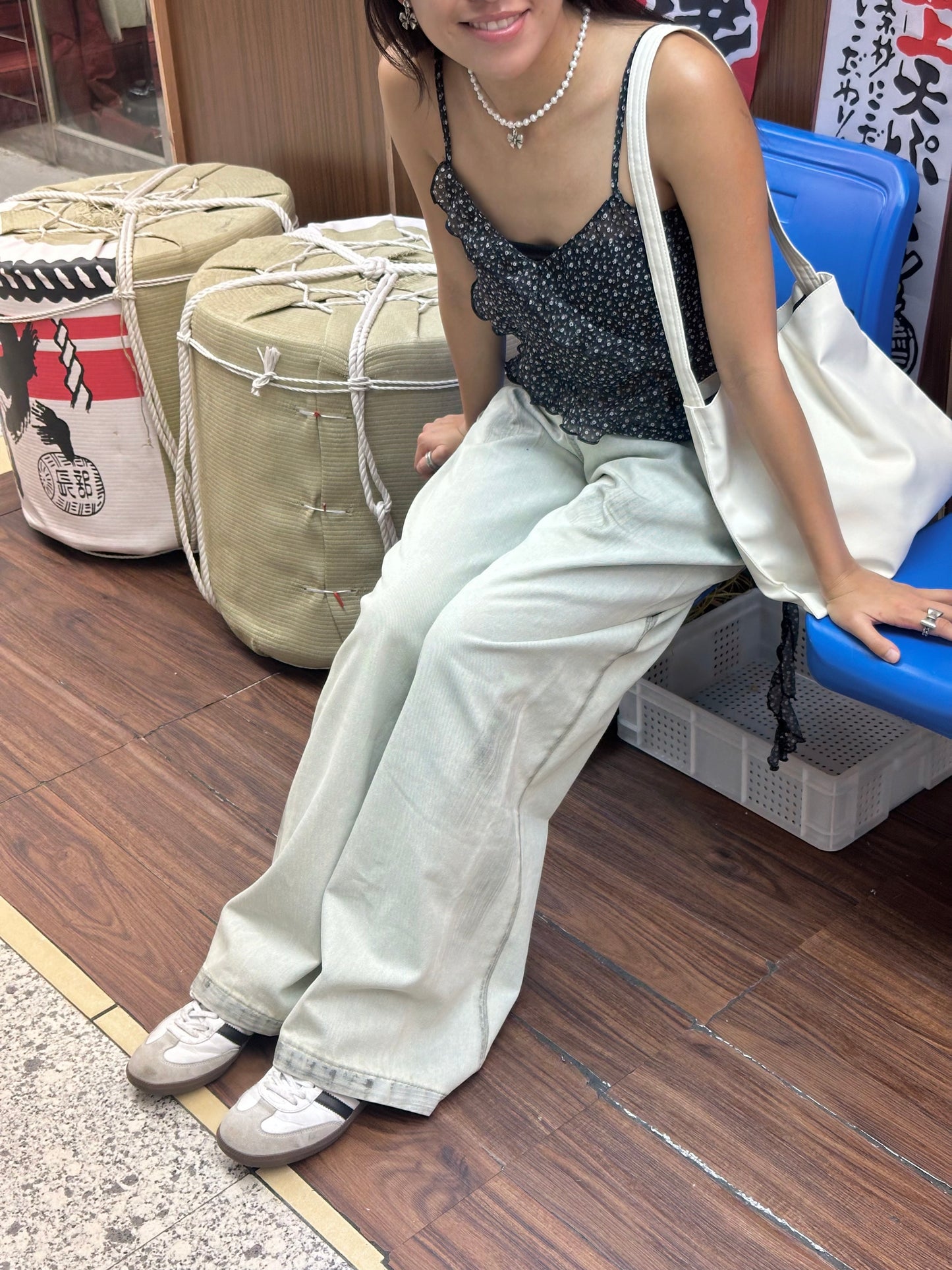 [KRTP001] 花花雪紡小背心