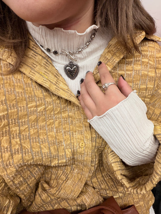 Otro Accesorio X Morningirls 聯乘自家製頸鏈 - Ball Ball Vintage Heart Choker [NEW ITEM! 超推薦已自留 新品優惠進行中]