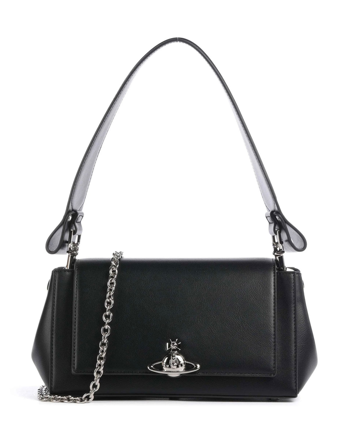Vivienne Westwood Hazel Handbag 啞黑牛皮 [已轉最新3D立體Logo! 100%真皮!]