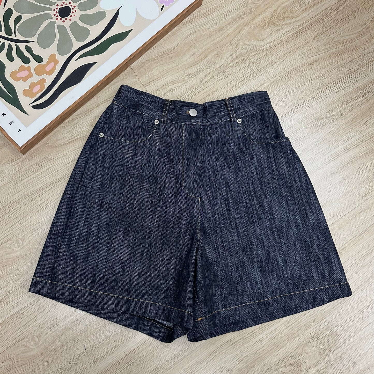Non-Fade Denim Shorts