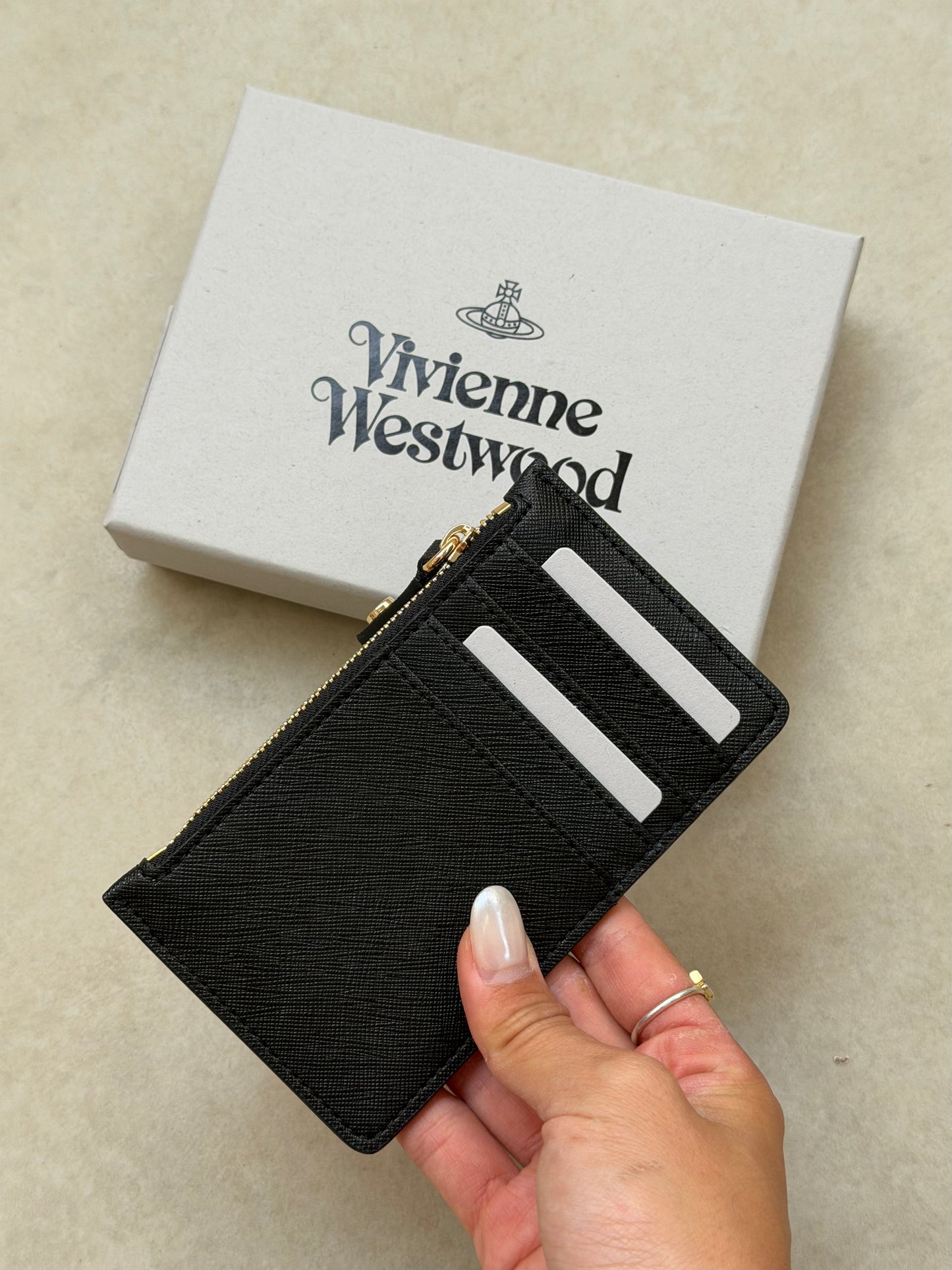 Vivienne Westwood Slim Cardholder 復古金十字紋
