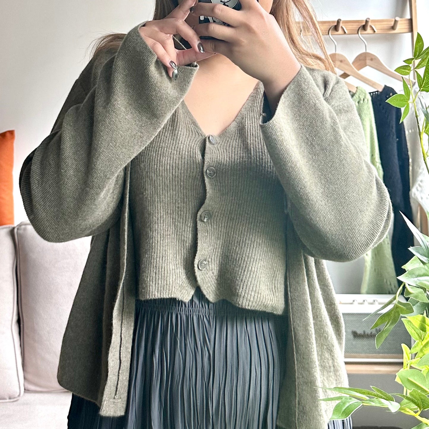 假兩件超軟熟開鈕上衣 3色入