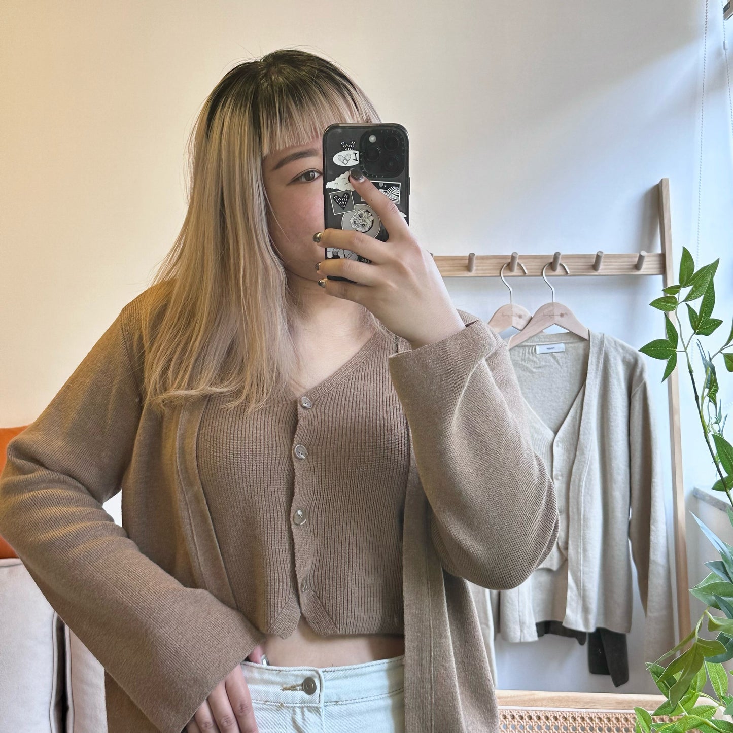 假兩件超軟熟開鈕上衣 3色入