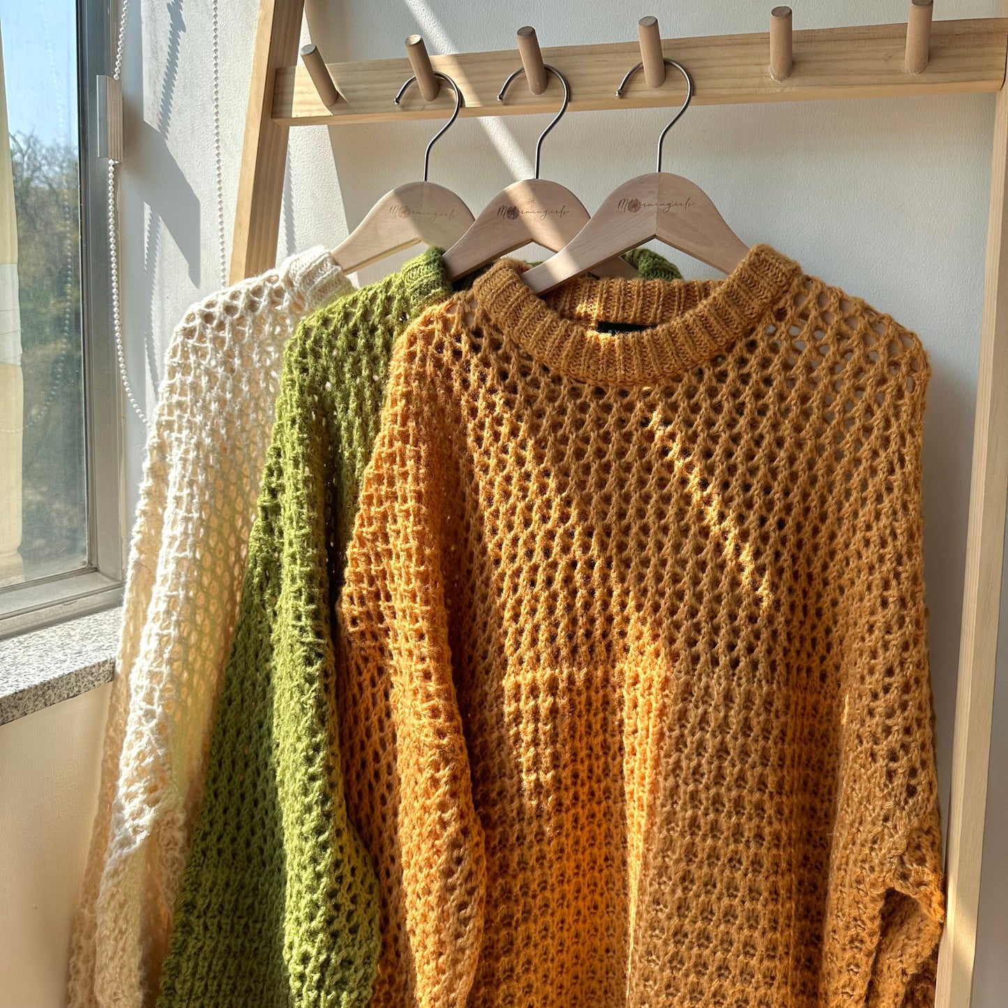 OVERSIZE 洞洞毛衣 3色入 [超熱賣!!]  [門市搬遷清貨限時優惠$169!]