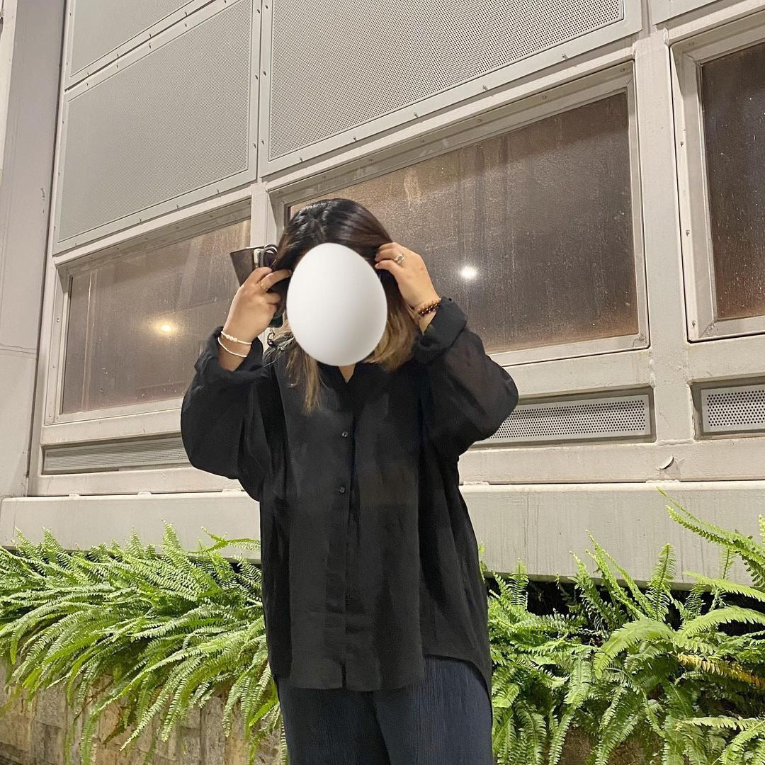 Oversize 透透棉麻恤衫 [門市搬遷清貨限時優惠$149!]