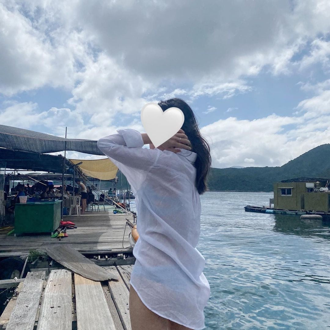 Oversize 透透棉麻恤衫 [門市搬遷清貨限時優惠$149!]