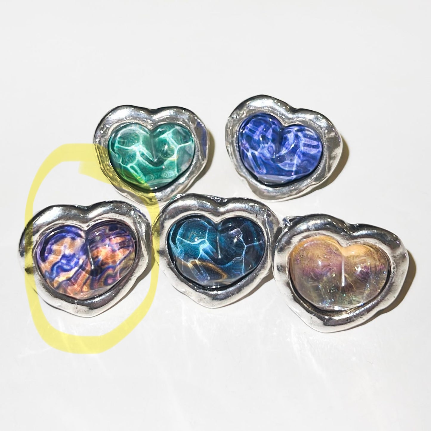 Otro Accesorio 西班牙手工飾物 - Galaxy Heart Ring [寶石戒指顏色美極 可自行調節!]