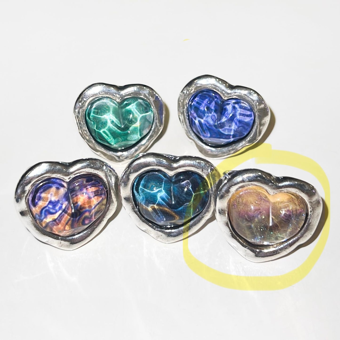 Otro Accesorio 西班牙手工飾物 - Galaxy Heart Ring [寶石戒指顏色美極 可自行調節!]