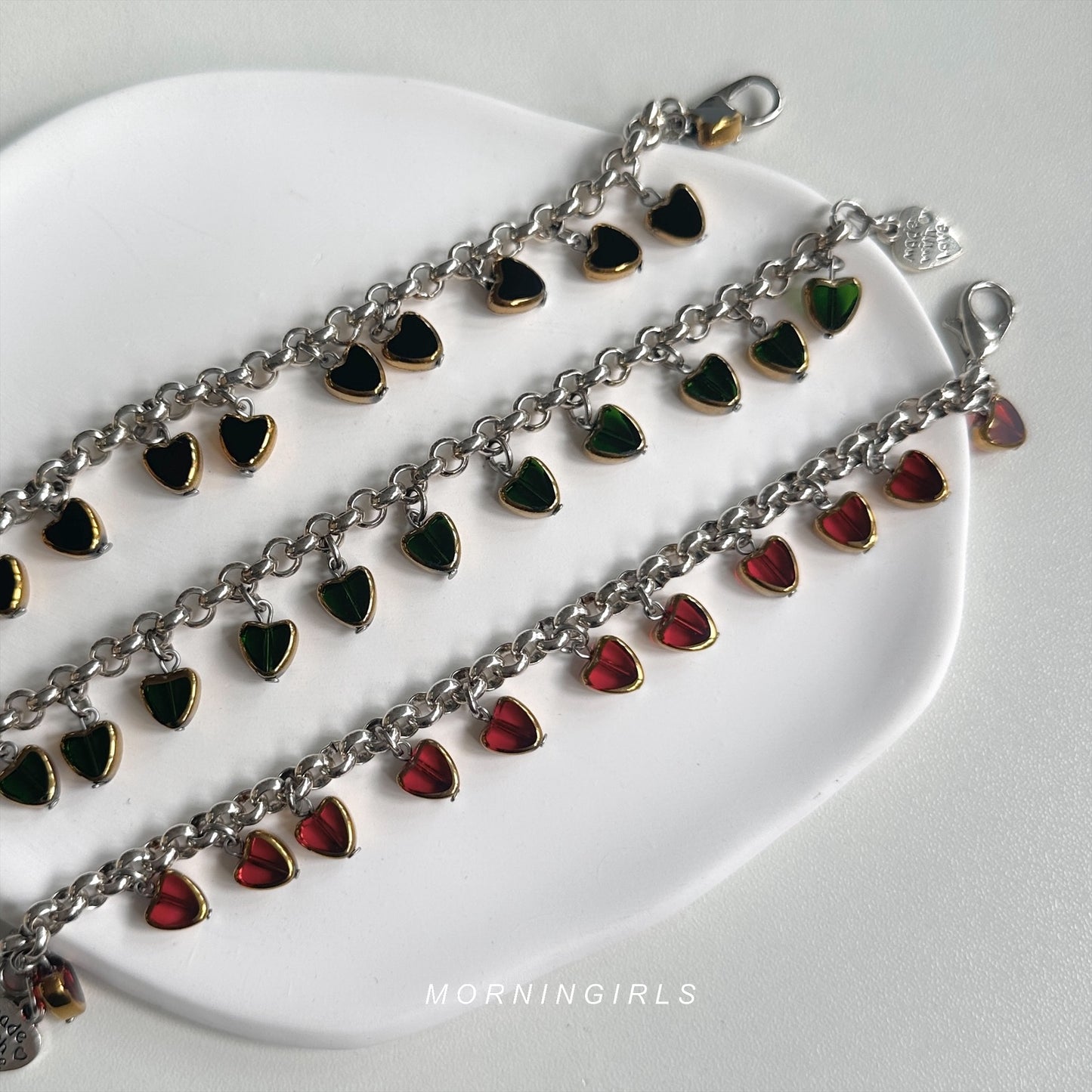 Otro Accesorio 西班牙手工飾物 - Hearts Charm Bracelet