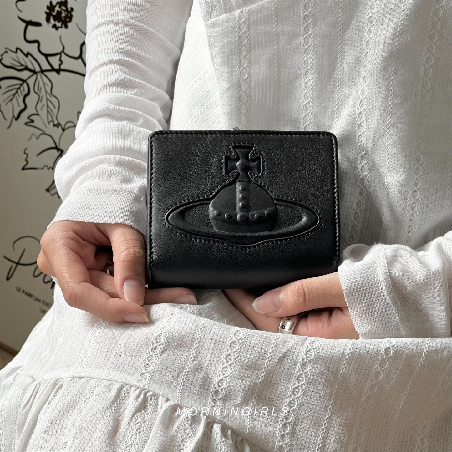 Vivienne Westwood Black Injected Orb Wallet