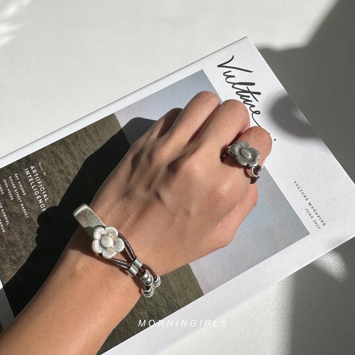 Otro Accesorio 西班牙手工飾物 - Flower Leather Ring