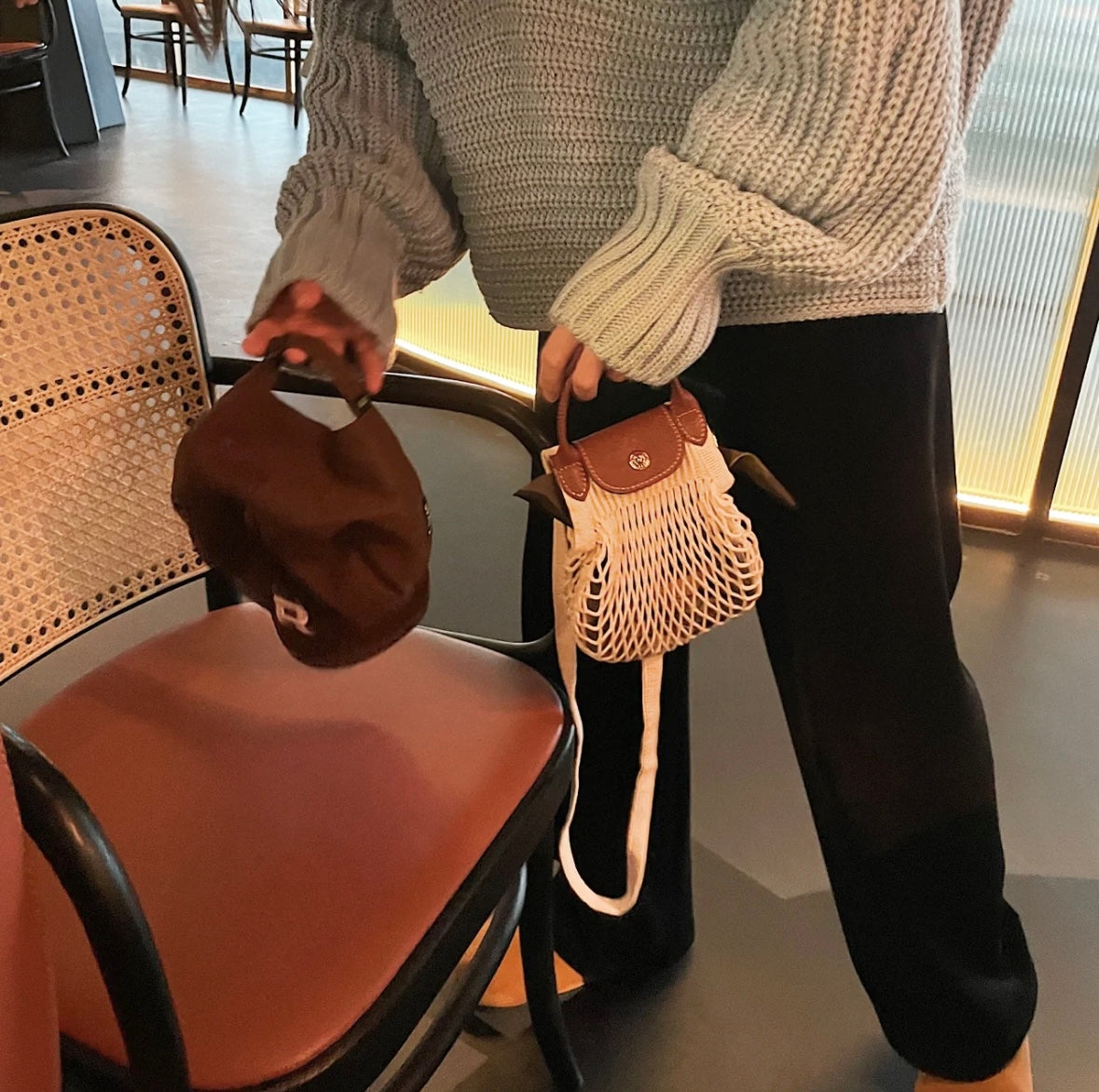 LONGCHAMP Le Pliage Filet [MINI] 漁網編織袋