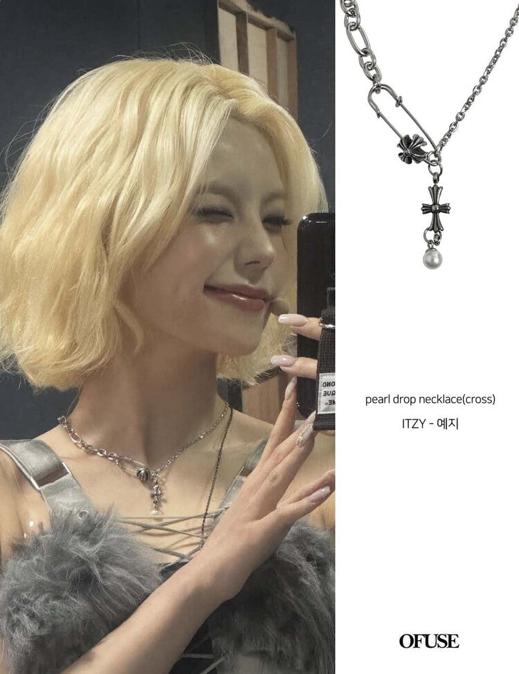 韓國選物🇰🇷 OFUSE Pearl Drop Necklace [ITZY YEJI同款]